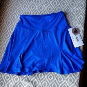 NWT X by Gottex Royal Blue Golf Tennis Skort SZ XS High Waisted Sport Skirt